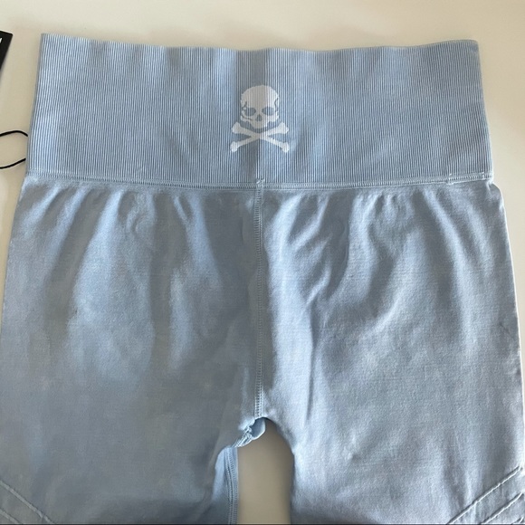 NWT SoulCycle Blue Seamless Moto Leggings - Picture 2 of 6